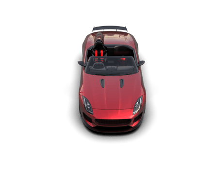 Realistic sport car isolated on background. 3d rendering - illustration png