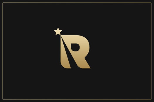 R Letter Trademark Brand Logo vector
