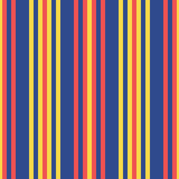 seamless pattern of repeating vertical lines in vintage style in red, blue and yellow vector