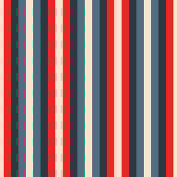 seamless pattern of repeating vertical lines in vintage style in red, black and grey vector