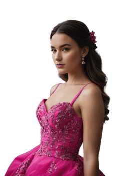 Pretty lady in Pink Dress posing for photography png