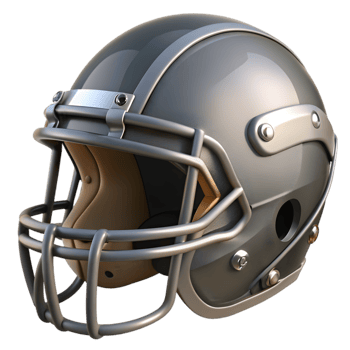 3D Render of Football Helmet png
