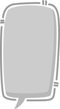 Hand draw doodle minimal speech bubble balloon, icon sticker memo keyword planner text box banner png
