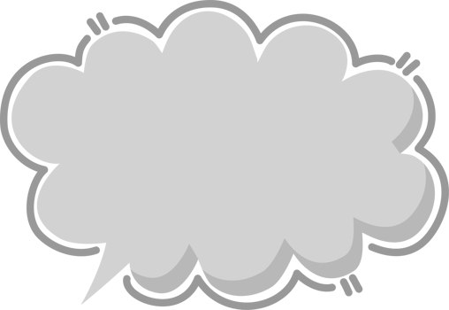 Hand draw doodle minimal speech bubble balloon, icon sticker memo keyword planner text box banner png