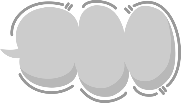 Hand draw doodle minimal speech bubble balloon, icon sticker memo keyword planner text box banner png