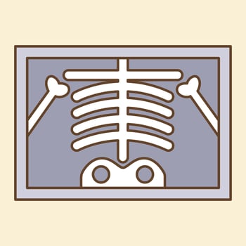 Xray Flat Design clipart vector