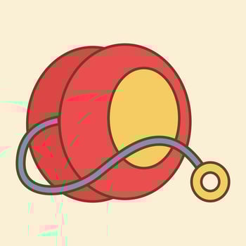 Yoyo Flat Design clipart vector