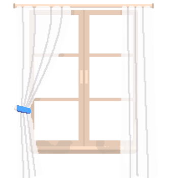 Window and Curtain Pixel Art png