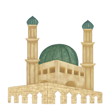Vintage Masjid Illustration Painting png