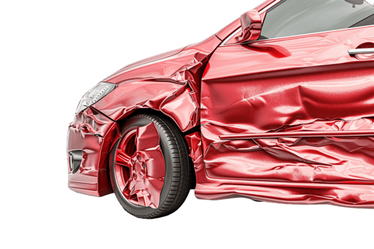 Dented Car on transparent Background png