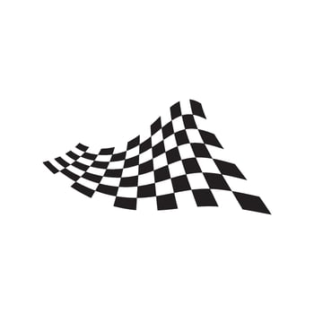 Flag race logo images illustration vector