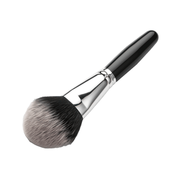 a makeup brush on a wooden handle on transparent background png