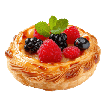 a pie with a lattice pattern on top of on transparent background png