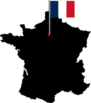 Paris city pin map location png