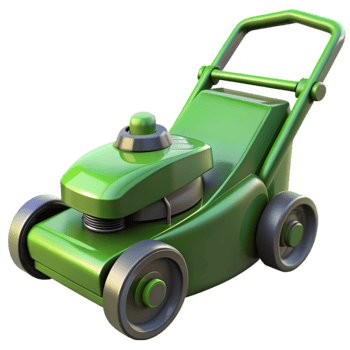3D Render of a Lawnmower png
