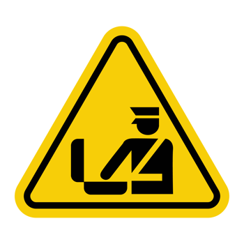 Customs control sign. Customs sign. Checkpoint. Sign is used near borders and checkpoints in areas where customs inspection vehicles and cargo is carried out. Warning yellow triangular sign. png