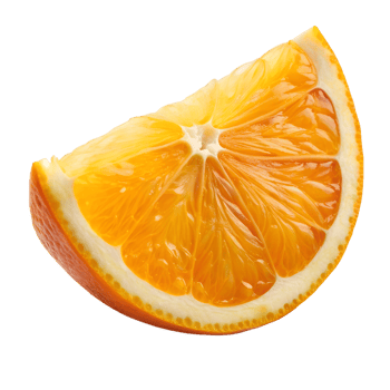 Orange cut in half bright juicy isolated on a transparent background. For the design of menus, shops, fruit juices and food products, cosmetics png