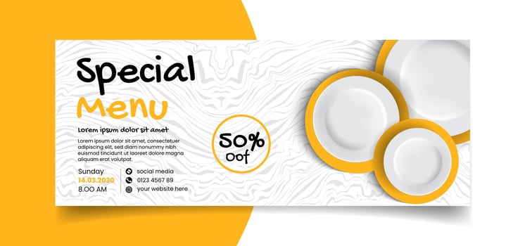 Special restaurant menu flyer restaurant food promotion flyer template design vector
