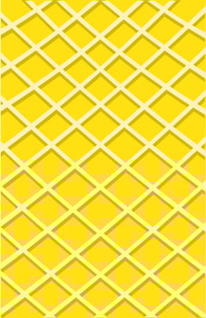 The background and texture of the pineapple skin is yellow with lines vector