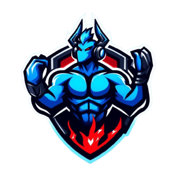 e-sports team gaming mascot logo illustration png