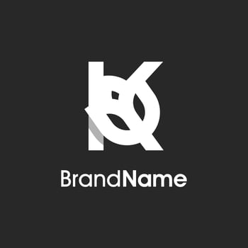 Stylish Initial K Tulip Flower Logo vector