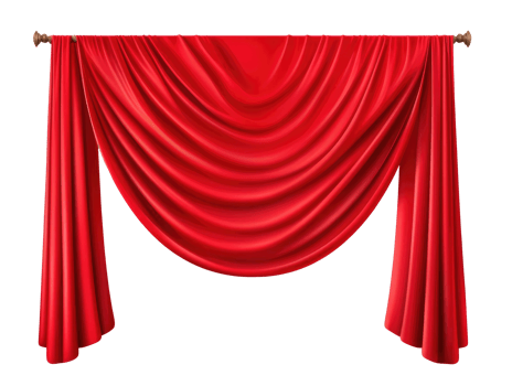 Curtain isolated on white background png