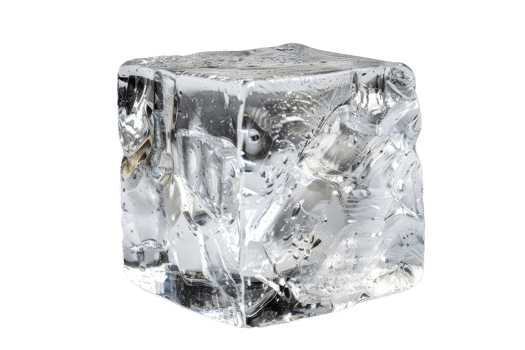Clear Ice Cube isolated png