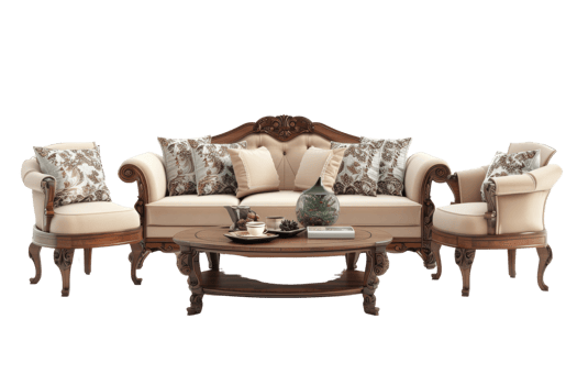 Elegant Living Room Furniture Set png