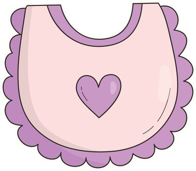 Baby Supplies Icon with Trendy Cartoon Style. Isolated vector