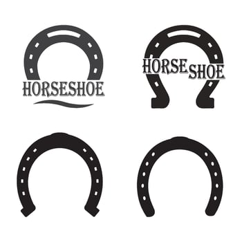 Horseshoe icon design vector