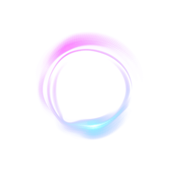 Dynamic Abstract Neon Circle Waves with Vibrant Glow on Transparent Background png