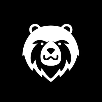 Bear - Minimalist and Flat Logo - illustration vector
