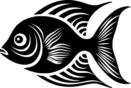 Fish, Minimalist and Simple Silhouette - illustration vector