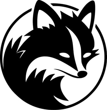 Fox, Minimalist and Simple Silhouette - illustration vector