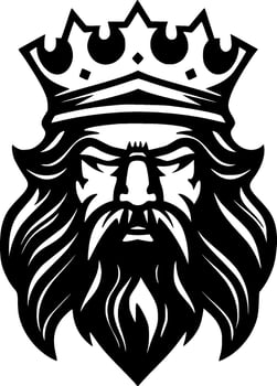 King, Minimalist and Simple Silhouette - illustration vector