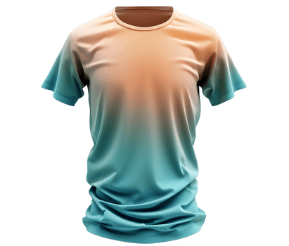 Ombre T-shirt Mockup for Design Inspiration. Isolated on transparent background png