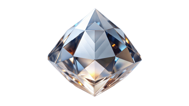 Clear Gemstone on Transparent Background png
