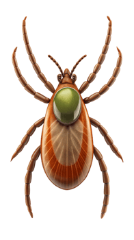Brown Tick on Transparent Background png