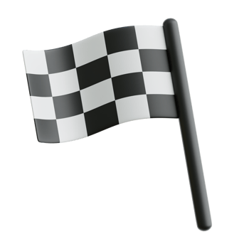 Checker Flag 3d Illustration png