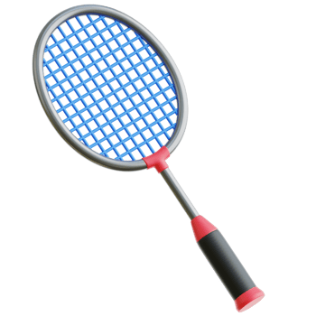 Badminton Racket 3d Illustration png