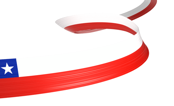 3d Flag Of Chile 3d Wavy Shiny Chile Ribbon Flag 3d Illustration png