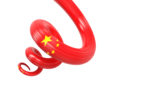 3d Flag of China 3d Spiral Glossy Ribbon Flag Of China 3d Illustration png
