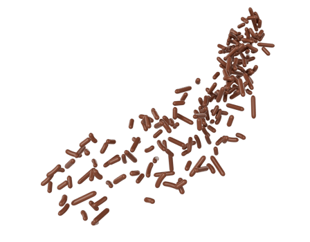 Chocolate Sprinkles For Cakes Or Meises Coming In The Air 3D Illustration png