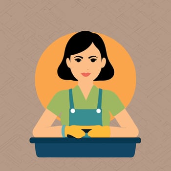 worker and builder wearing construction hat and tools vector