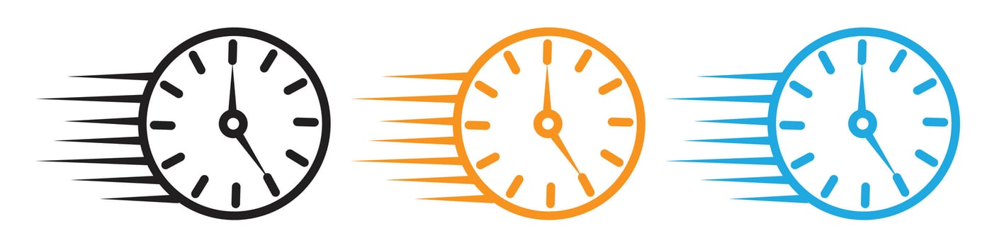 Quick time logo set collection for web app ui vector