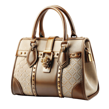 Elegant handbag with a transparent background png