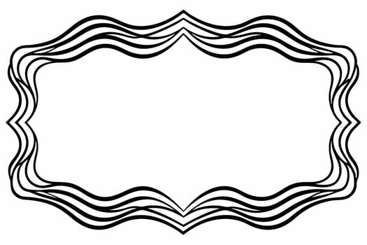 Elegant Frame Design with White Background, Illustration, Cartoons, Clipart, Line Art, Elegant frame design with white background, perfect for illustrations, cartoons, clipart, and line art vector