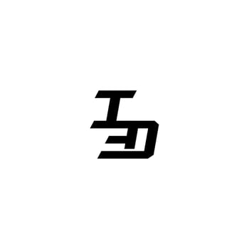 sporty style esport monogram initial letter boldand cool concept ID vector