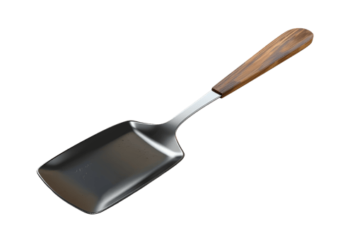 Kitchen Utensil - Spatula with Wooden Handle. Isolated on transparent background png