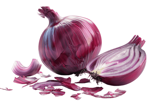 Red Onion With Peeling Layers png